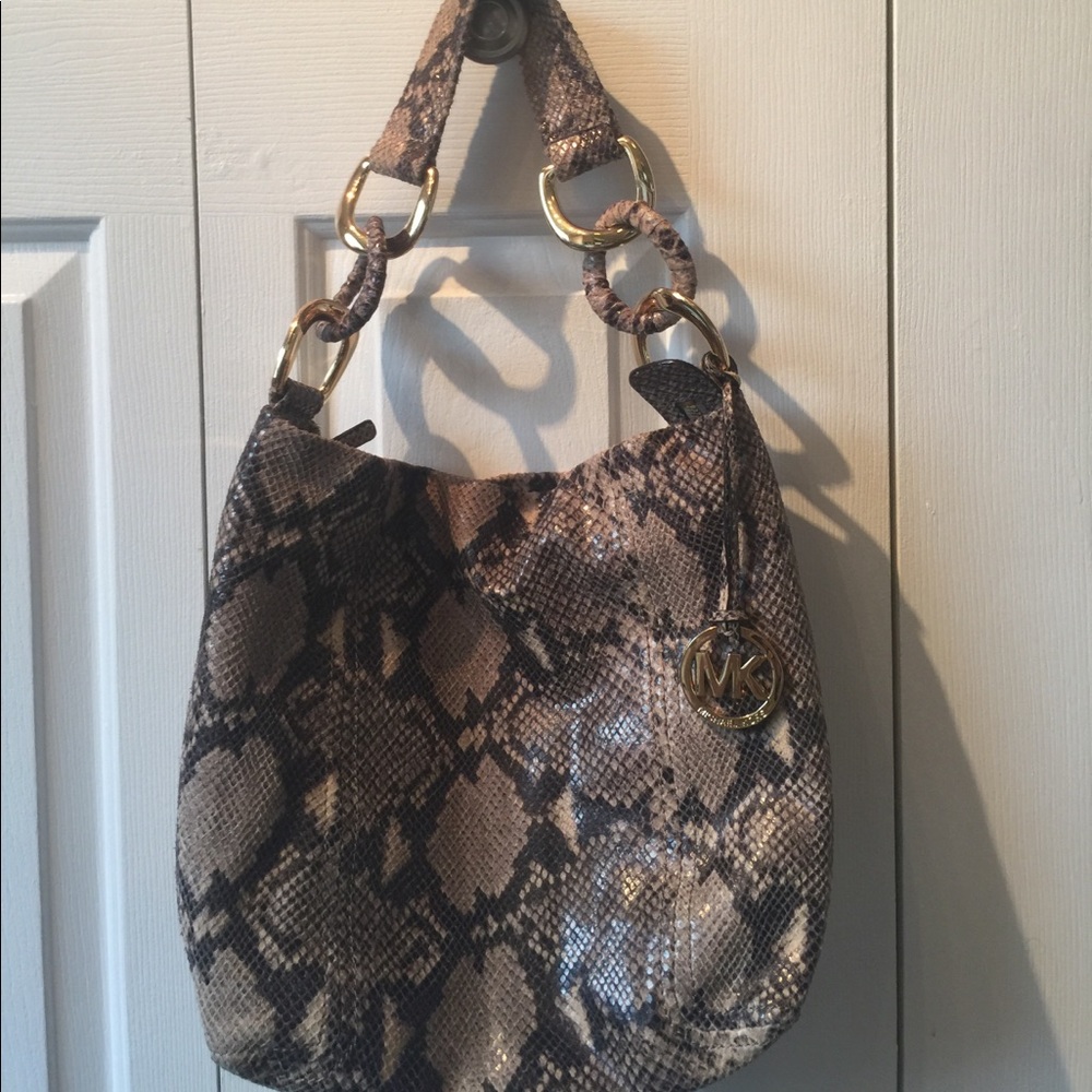 Michael Kors Python Hobo stunning like New!