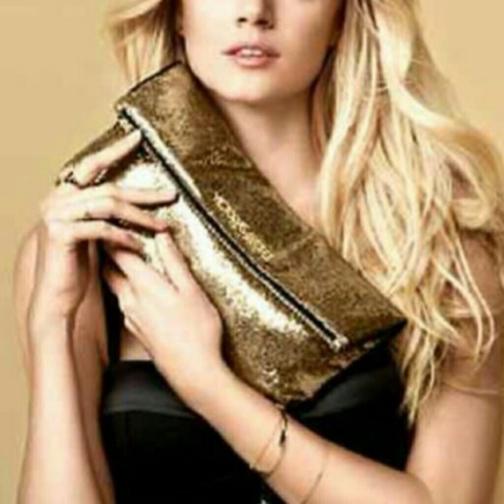 Victoria's Secret Gold Clutch/Purse