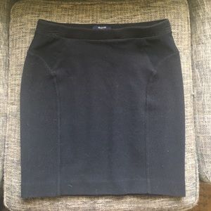 Madewell black pencil skirt