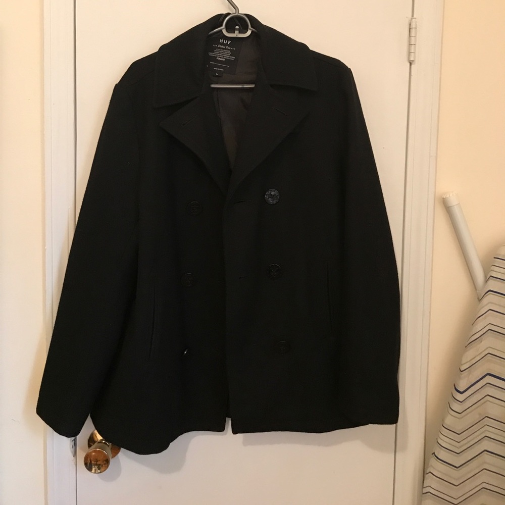 Huf peacoat mens large