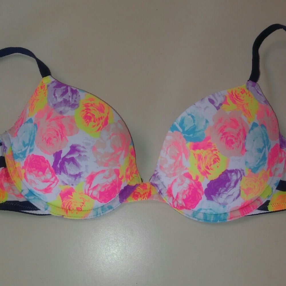 Vs pink floral bra 34B