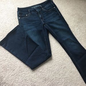 American Eagle dark wash bootcut jeans Size 8