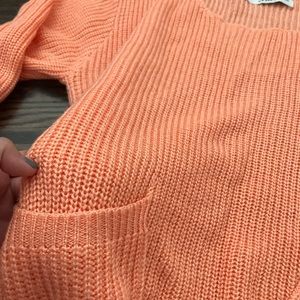 CUTE PEACH Color Sweater!! ❤️ available at $12