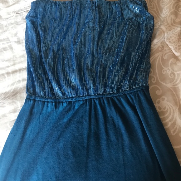 Blue Sequin Dress - Picture 4 of 4