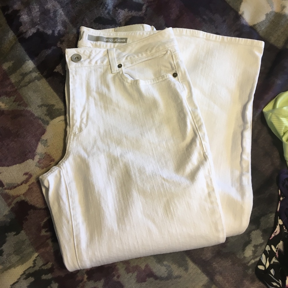 DKNY white jeans