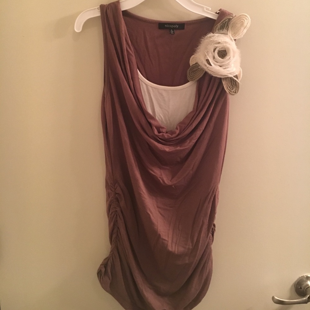 Brown cotton top