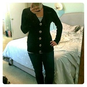 Tory Burch Simone cardigan, Black, M