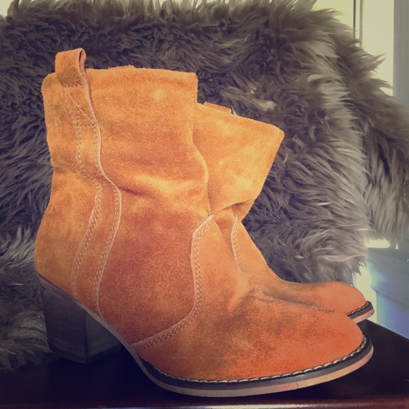 Sundance Leather Booties Size 37 (6.5 US) - Picture 1 of 6