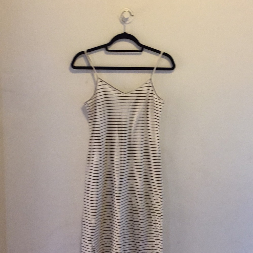 American apparel striped maxi dress