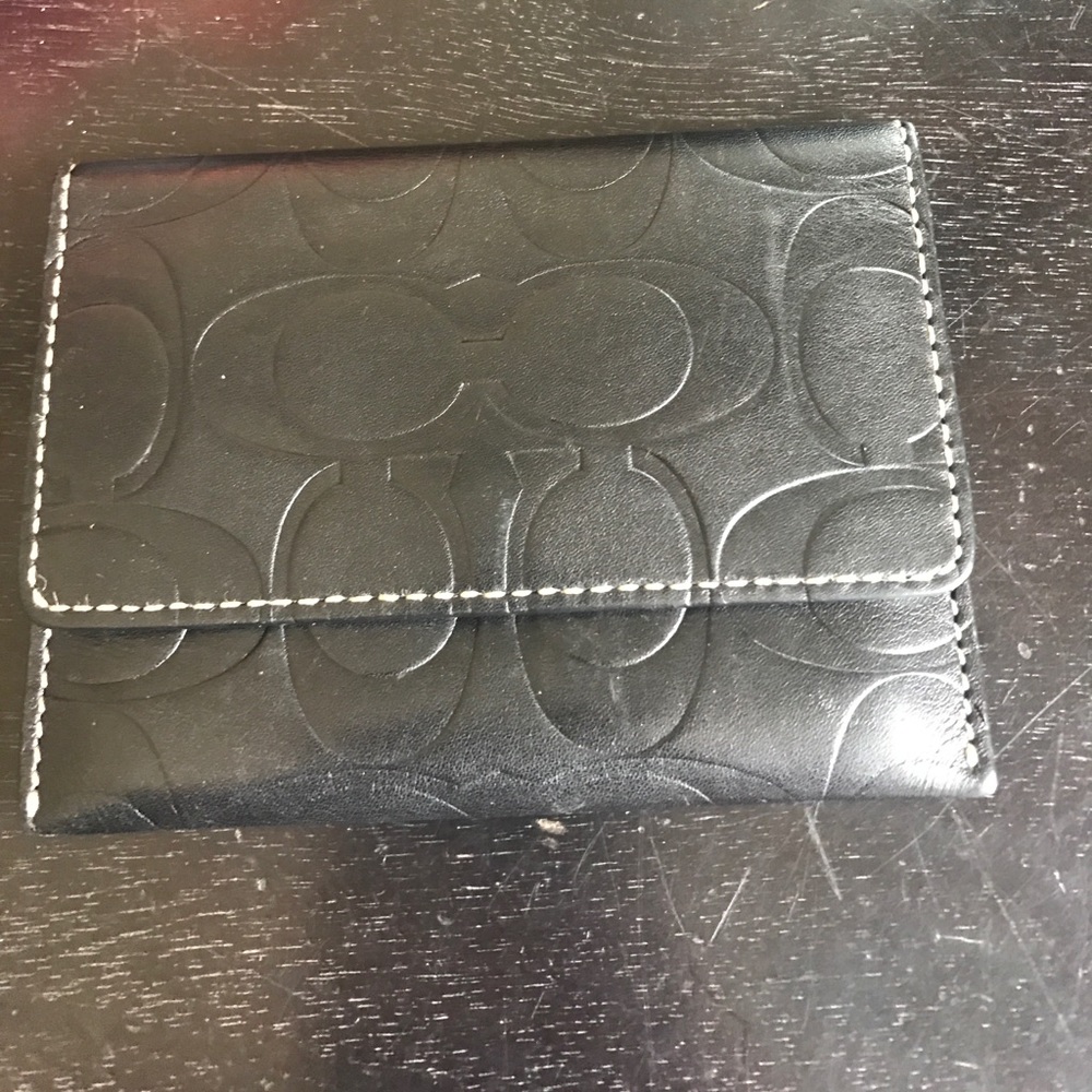 Vintage coach card holder/change purse