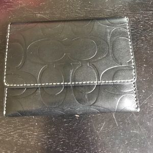 Vintage coach card holder/change purse