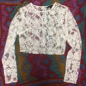 Vintage Lace Crop Top