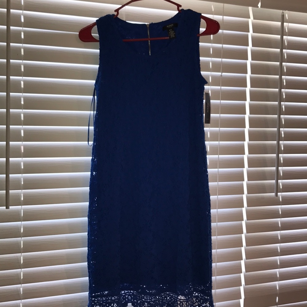 Beautiful Alfani Blue Lace Dress - Picture 1 of 7