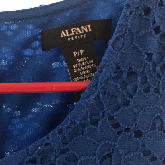 Beautiful Alfani Blue Lace Dress - Picture 3 of 7