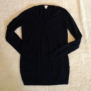 J. Crew Navy V-Neck Sweater