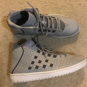 Gray Nike Jordan's