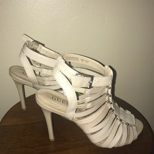 Guess light cream heels.