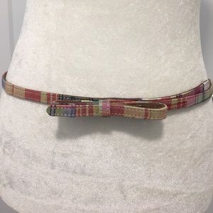 Ultimate Prep Madras Plaid Bow Belt