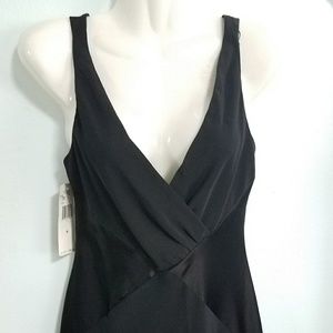 Jones new york evening dress black satin