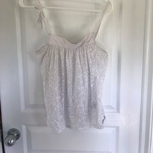 DKNY white print tank