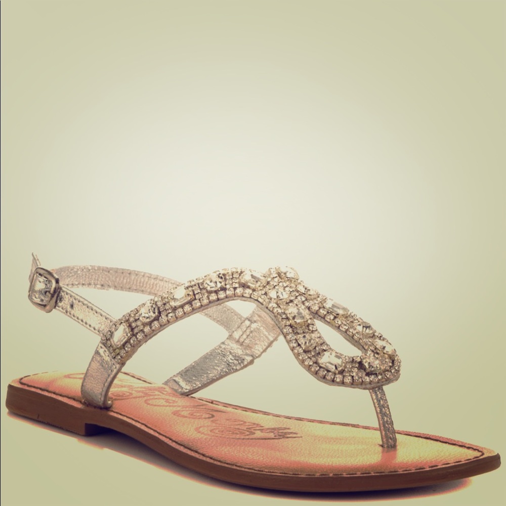 Brand new naughty monkey ring teaser jewel sandals