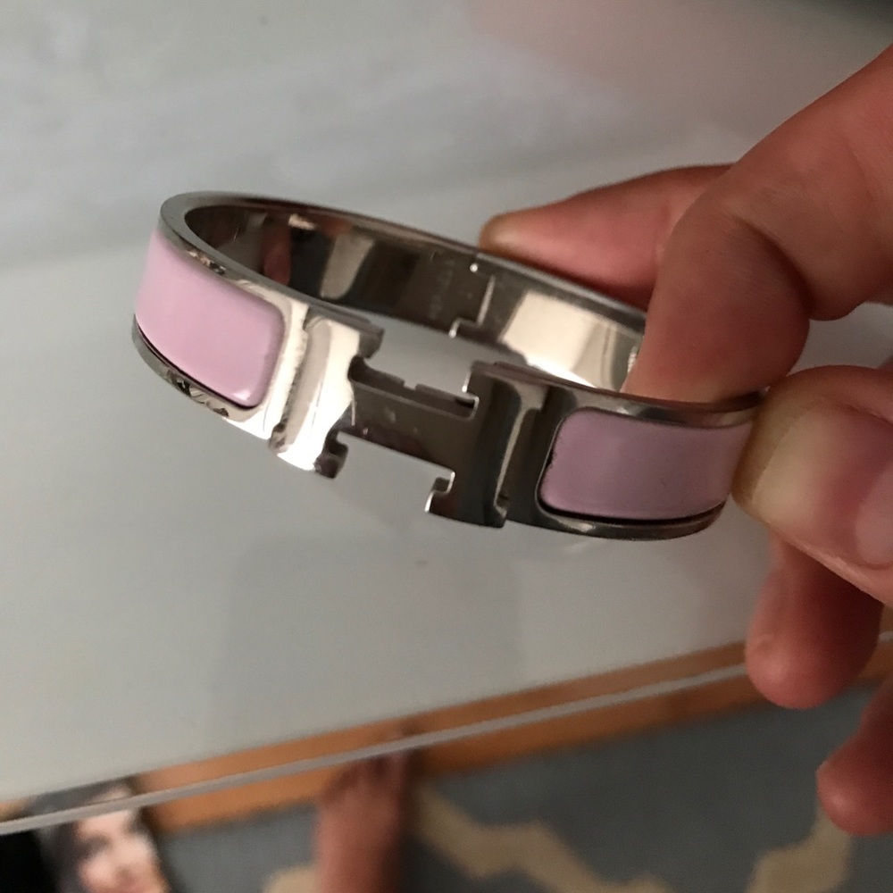 Hermes signature bracelet in purple