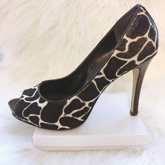 Nine West Cowhide Peep Toe Pumps - Picture 6 of 8