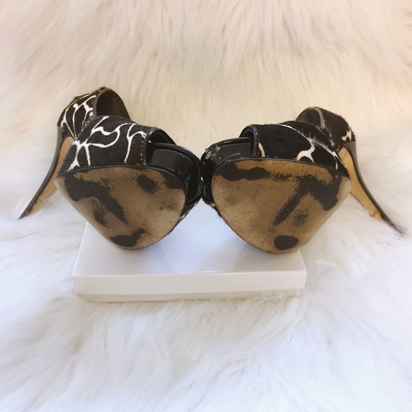 Nine West Cowhide Peep Toe Pumps - Picture 7 of 8