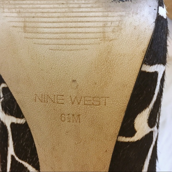 Nine West Cowhide Peep Toe Pumps - Picture 8 of 8