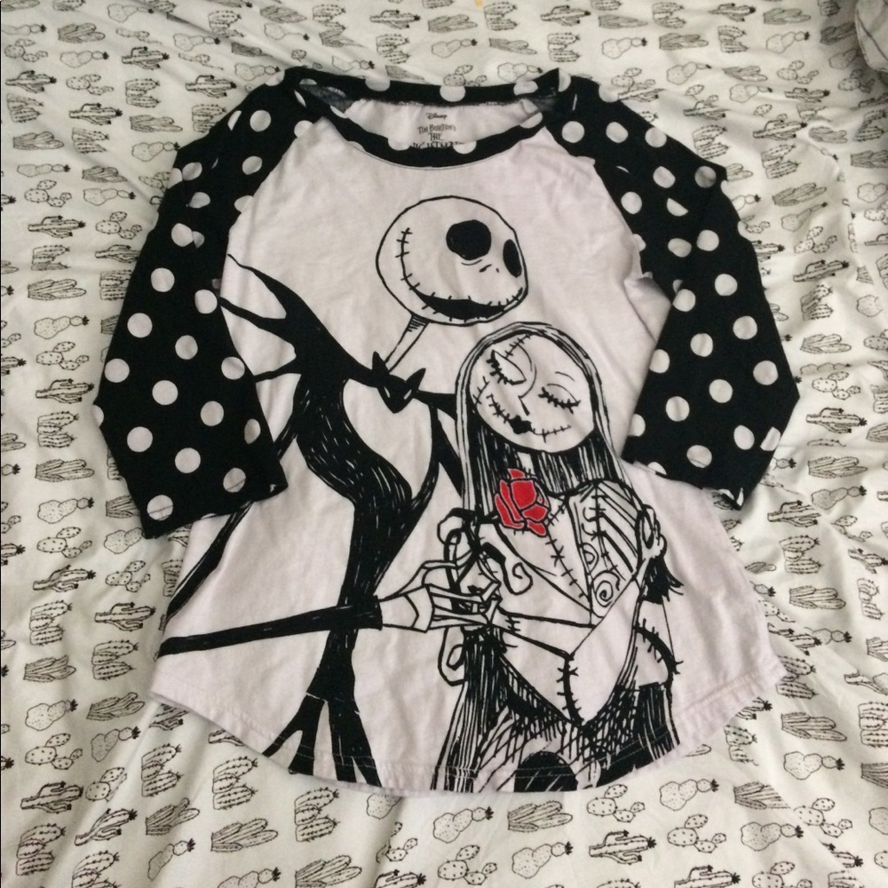 Nightmare before Christmas 3/4 sleeve top