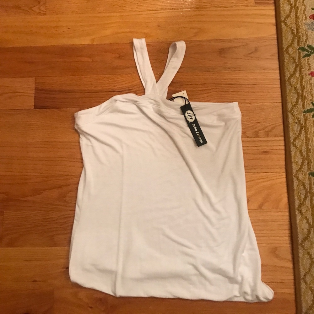 Tee blouse strap neck