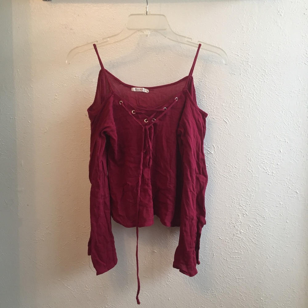 open shoulder top