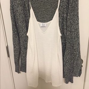Zara white tank top
