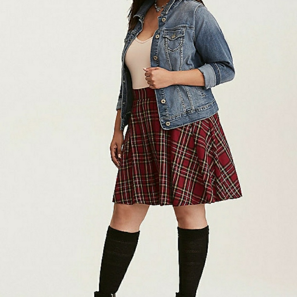 NWT Plaid Torrid Skirt