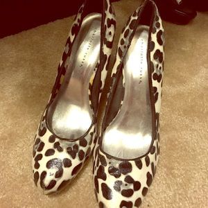 Leopard print heels