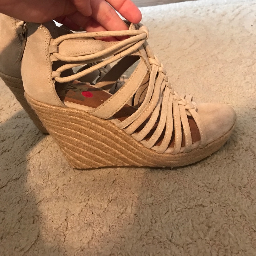 Cream Dolce Vita wedge heels size 8.5