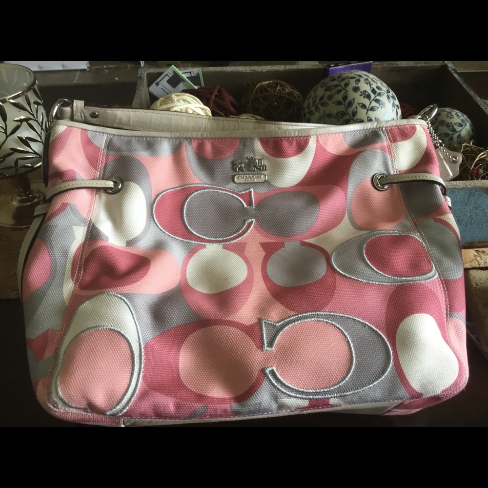 Pink Coach Purse  or handbag. Larger size
