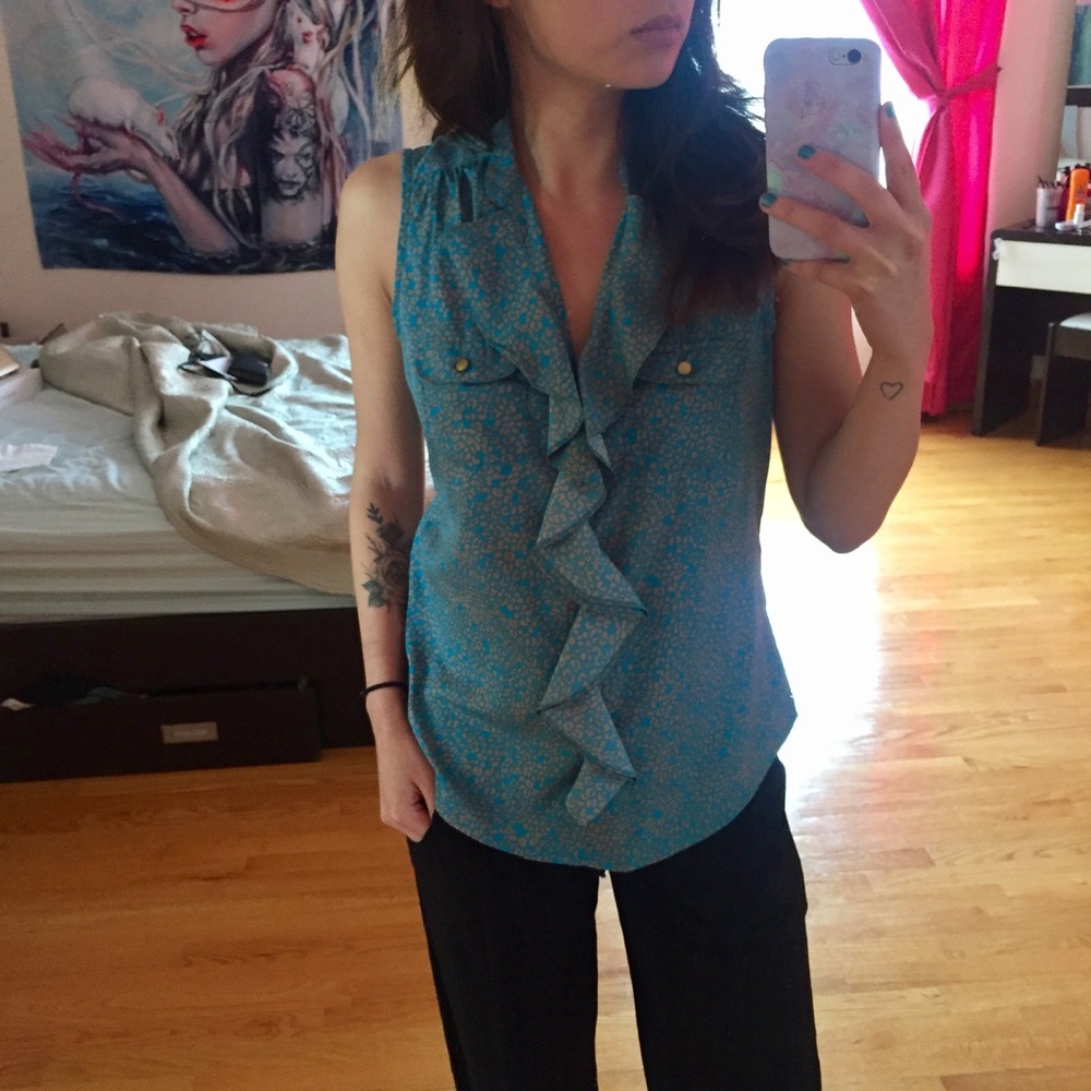 Banana Republic Cheetah Print Blouse