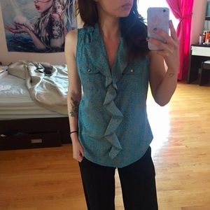 Banana Republic Cheetah Print Blouse