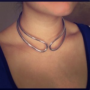 Silver Choker Necklace