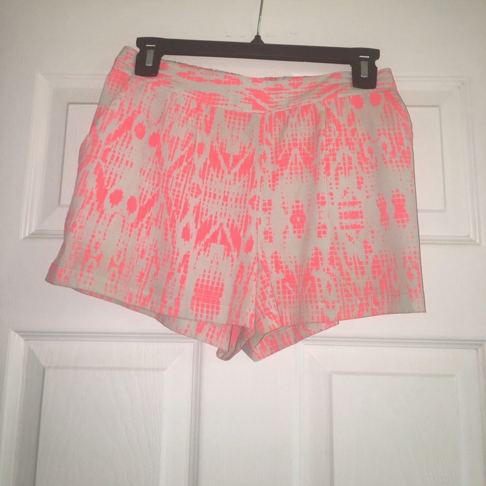 Pink and gray shorts