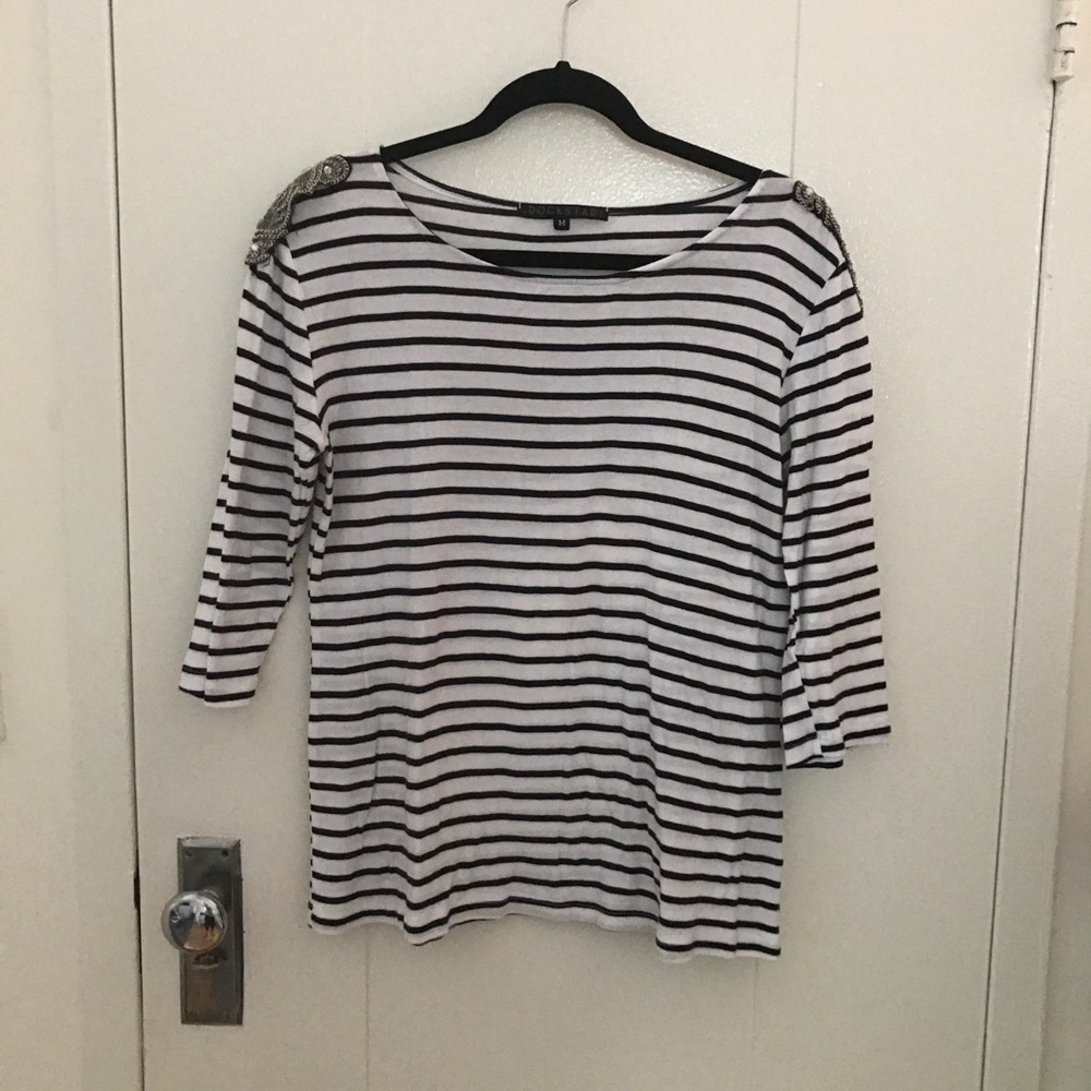 Striped cotton tee
