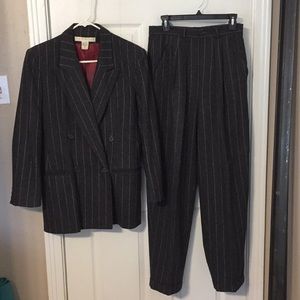 Limited gray pinstripe pantsuit