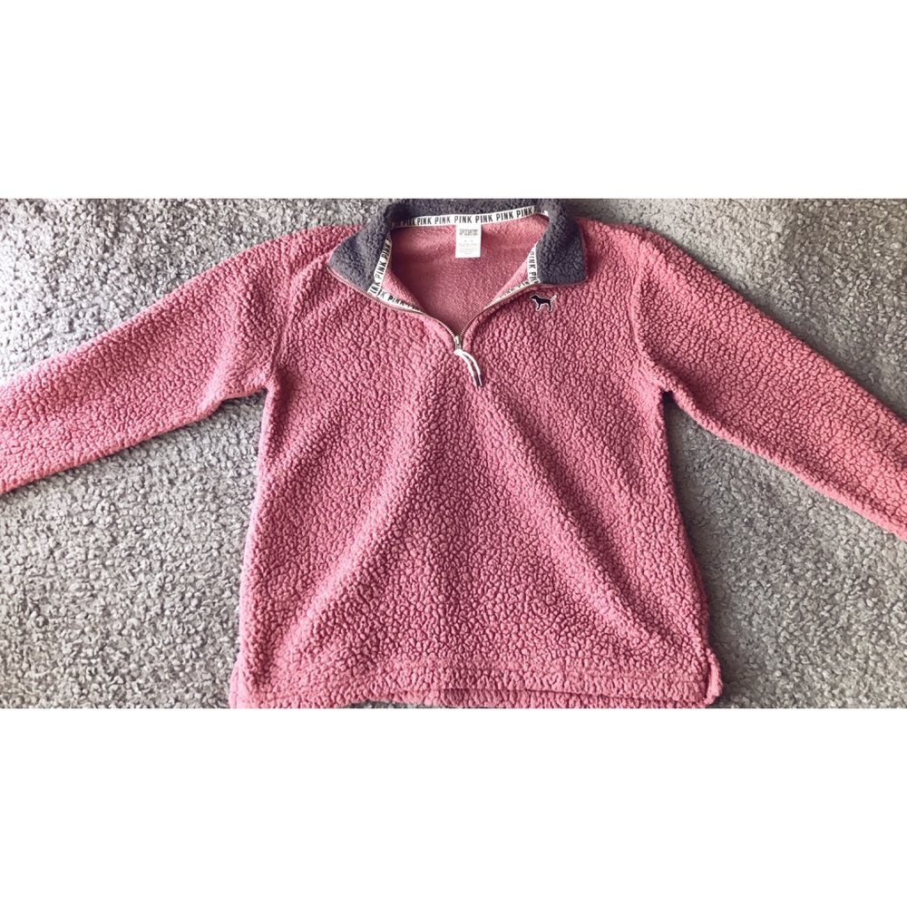Pink/VS Sherpa Pullover ♡