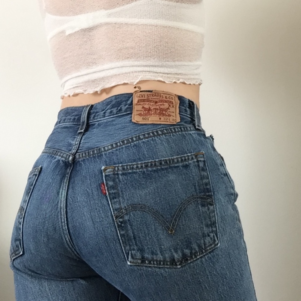 vintage blue levi's jeans 32x30