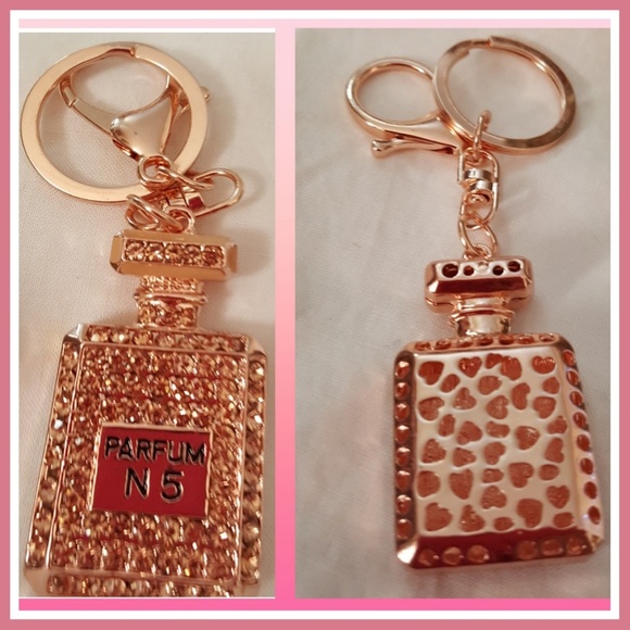 PURSE/KEY CHAIN CHARM~PARFUM 5~SIMULATED COLOGNE BOTTLE~NEW - Picture 4 of 10