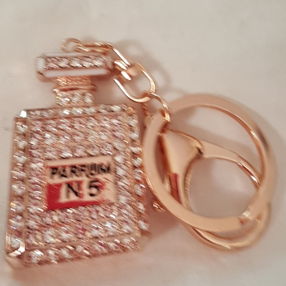 PURSE/KEY CHAIN CHARM~PARFUM 5~SIMULATED COLOGNE BOTTLE~NEW - Picture 8 of 10