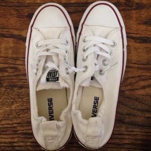 White Slip On Converse size 6