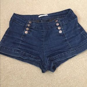Denim shorts