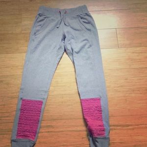 Gray and pink ivivva sweatpants